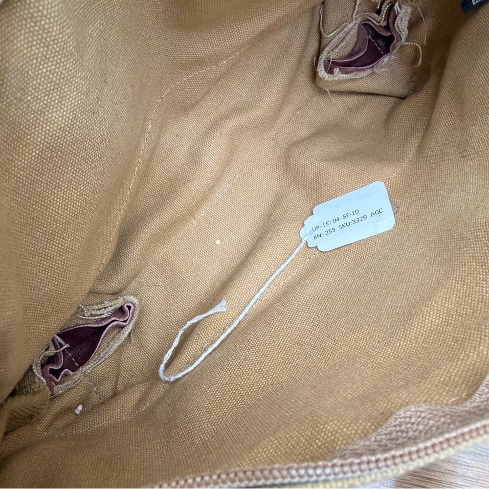Vintage My Maine Bag Bangor ME Women’s Crossbody Bag Brown\cream Leather Canvas - Picture 5 of 6